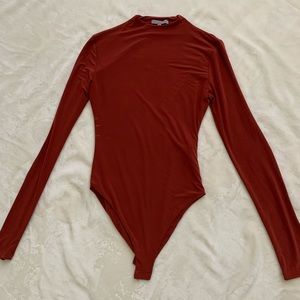 Charlotte Russe Orange Bodysuit